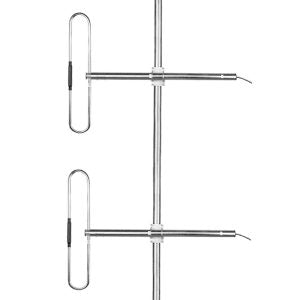 Benelec VHF High Band Base 2 Bay Offset Dipole Array Antenna with 2 x Stainless Steel Brackets 136-174 MHz, N Socket