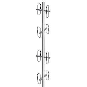 Benelec UHF 6dBd Base Omni-Dipole Array Antenna 400-520MHz, N Socket