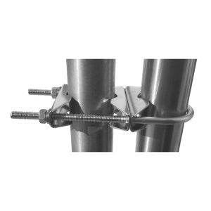 Benelec Base Antenna Bracket, Parallel Mounting (90/20-60mm), Stainless Steel