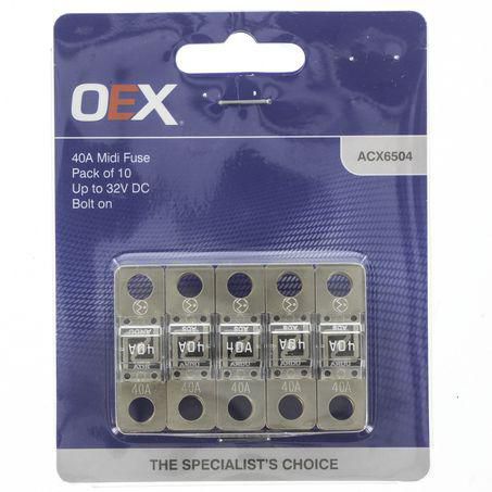 OEX Midi Fuse 40A 10 Pack