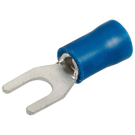 Narva Crimp Terminal Spade Blue Insulated 4.3mm - 20 Pce