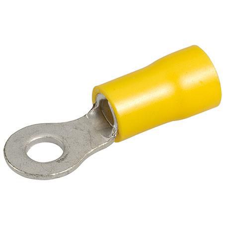 Narva Crimp Terminal Ring Yellow Insulated 4.3mm - 14 Pce