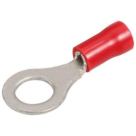 Narva Crimp Terminal Ring Red Insulated 6.3mm - 16 Pce