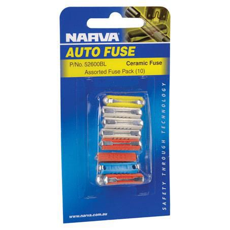 Narva Ceramic Fuse Assortment 10 Pce