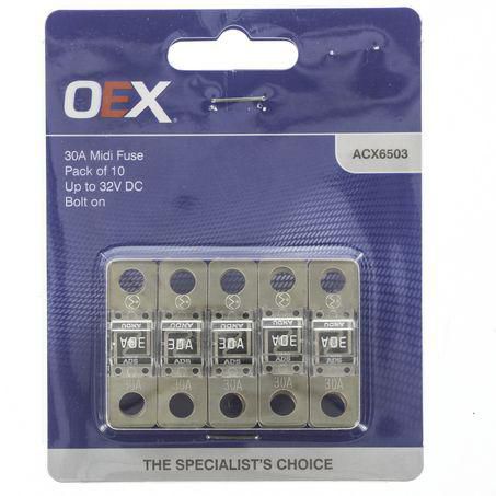 OEX Midi Fuse 30A 10 Pack