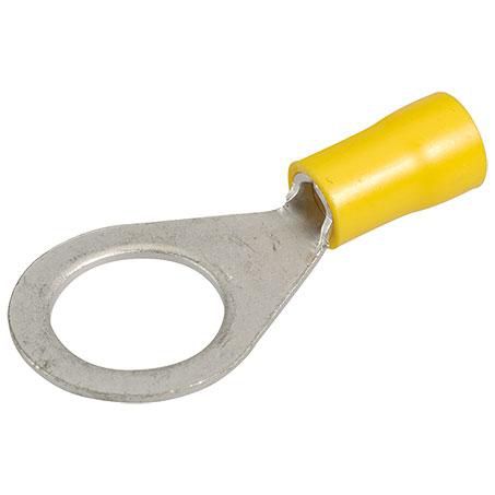 Narva Crimp Terminal Ring Yellow Insulated 13mm - 12 Pce