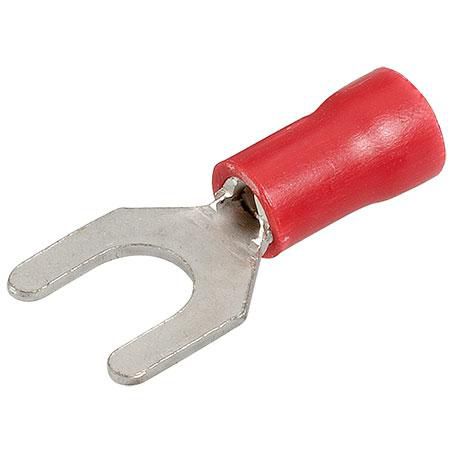 Narva Crimp Terminal Spade Red Insulated 5mm - 21 Pce