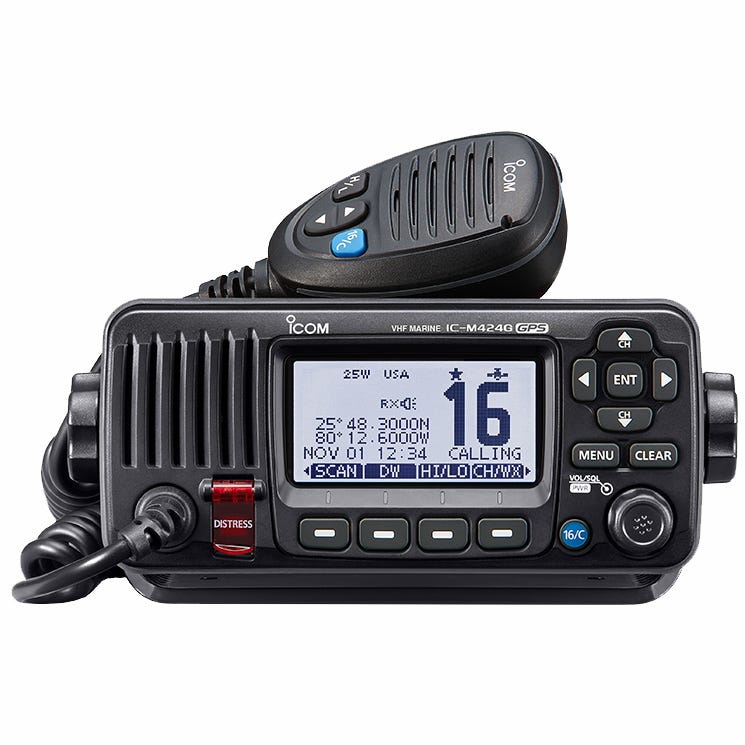 IC-M423GB 25 Watt, VHF Marine Mobile Transceiver with Class D DSC