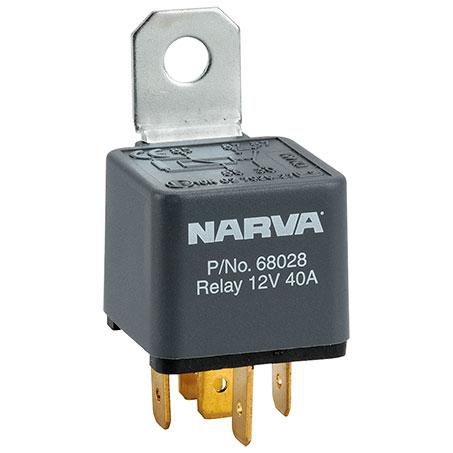 Narva 12v Relay 40A 5 Pin With Resistor