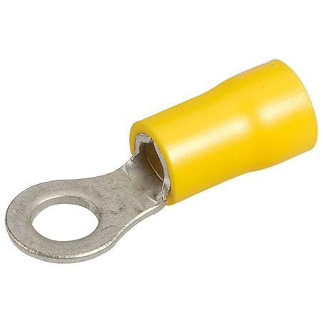 Narva Crimp Terminal Ring Yellow Insulated 5mm - 14 Pce