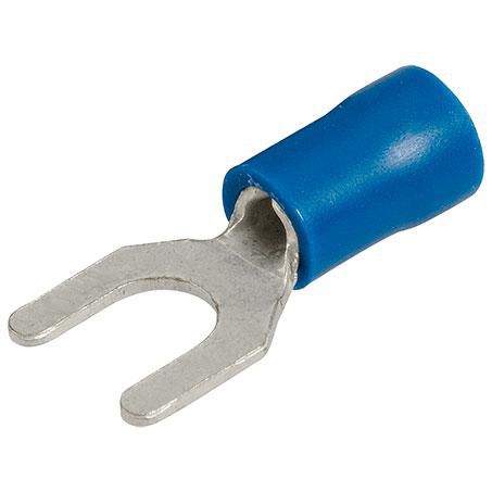 Narva Crimp Terminal Spade Blue Insulated 5mm - 21 Pce