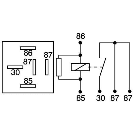 Narva 12v Relay 40A 5 Pin With Resistor