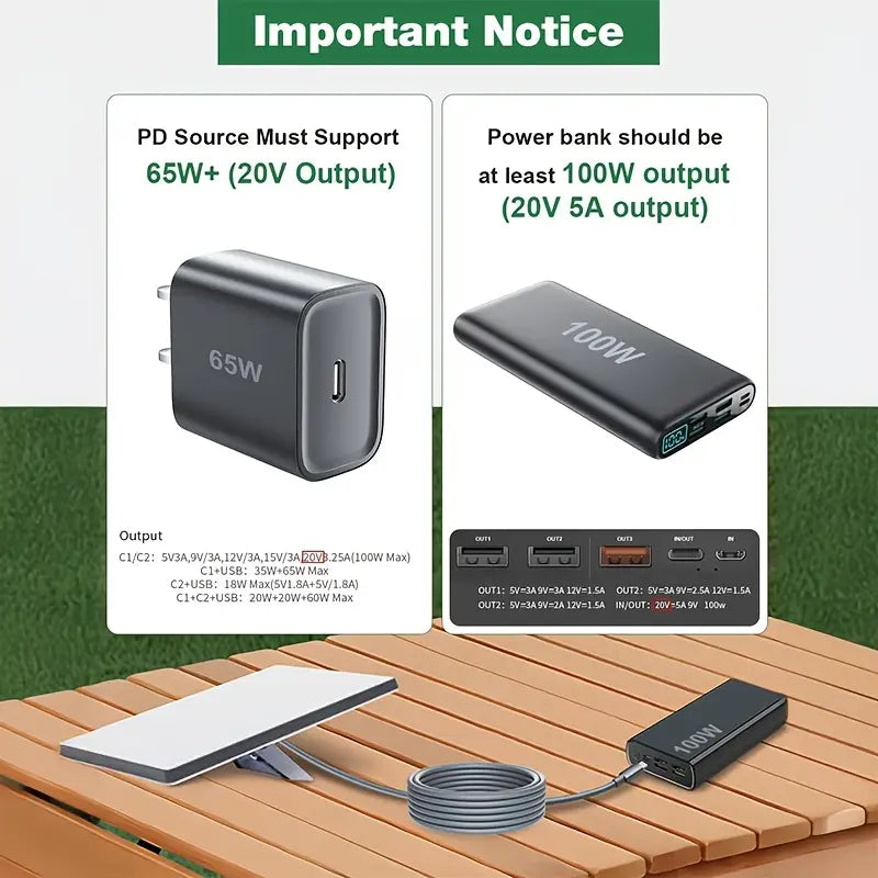 Starlink Mini USB-C DC Power Cable 2m