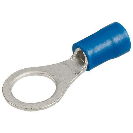 Narva Crimp Terminal Ring Blue Insulated 8.4mm - 14 Pce