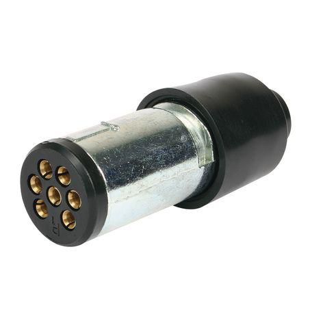 7 Pin Round Metal Trailer Plug
