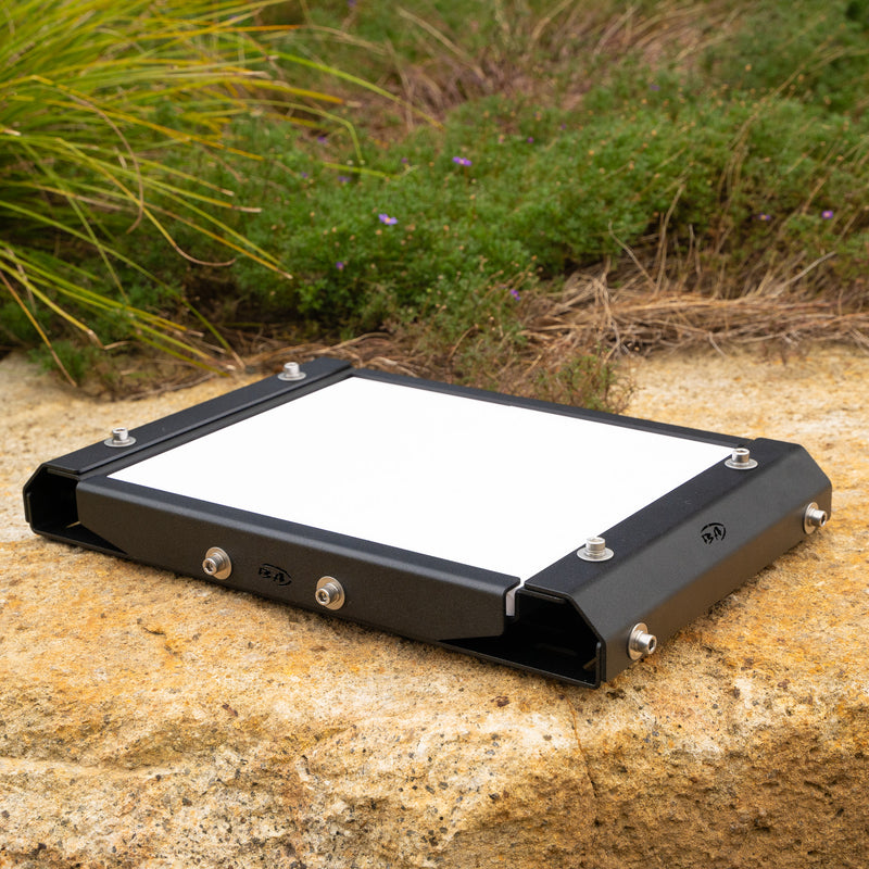 Boss Aluminium Starlink Mini Roof Rack Mount with white cover