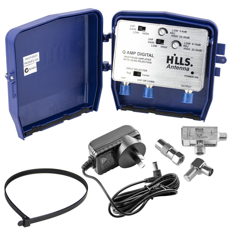Hills Q-AMP VHF/UHF Digital Mast Head Amplifier