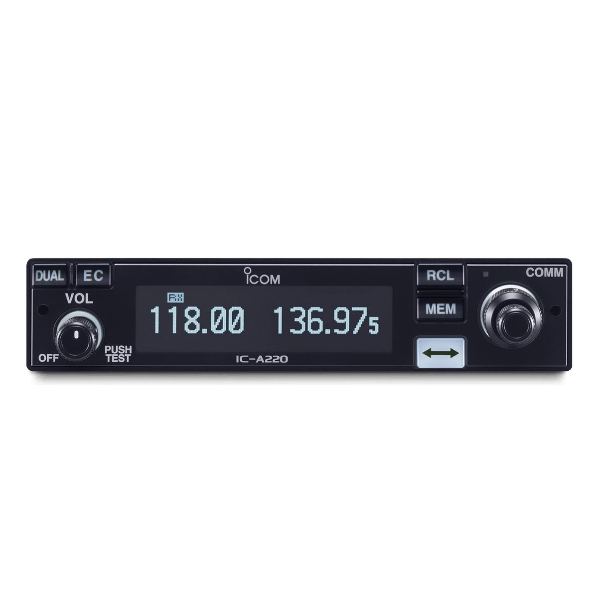 IC-A220 NON TSO 7 Watt (PEP), Panel Mount VHF Airband Transceiver (NOT ...
