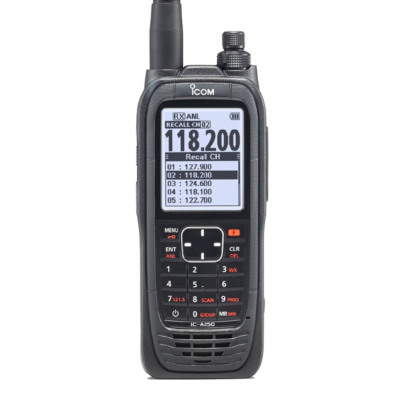IC-A25CE 6 Watt (PEP), Handheld VHF Airband Transceiver (Non-NAV)