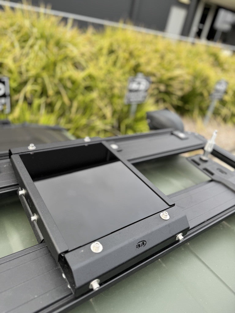 Boss Aluminium Starlink Mini Roof Rack Mount with white cover