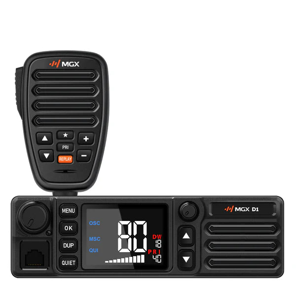MGX D1 – 1-DIN 12/24V UHF LMR/CB Hybrid Radio