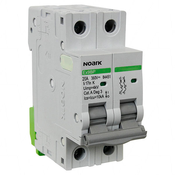 Noark Circuit Breaker N84451-2P-MCB 20A/360VDC