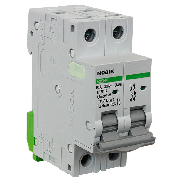 Noark Circuit Breaker N84456-2P-MCB 63A/360VDC