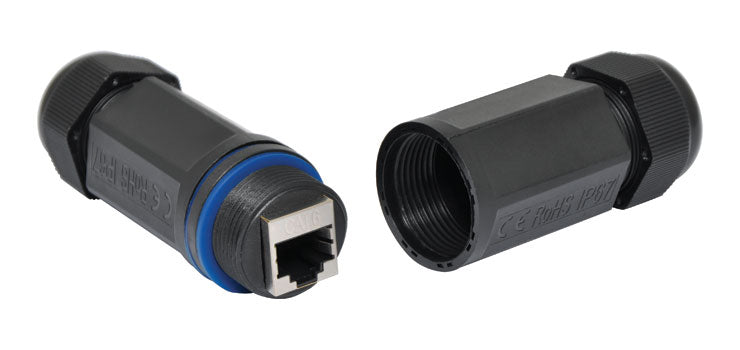 IP67 In-Line Weatherproof Cat6 RJ45 Joiner