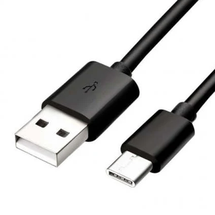 USB-A to USB-C Cable 1m Black