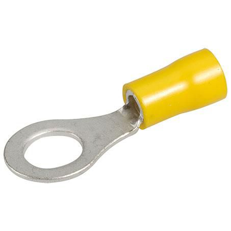 Narva Crimp Terminal Ring Yellow Insulated 8.4mm - 10 Pce