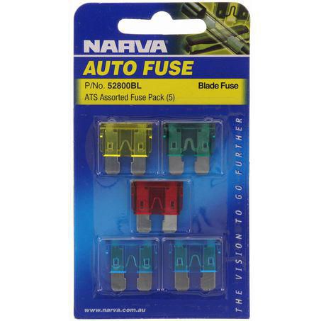Narva Standard Blade Fuse Assortment 5 Pce