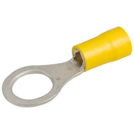 Narva Crimp Terminal Ring Yellow Insulated 9.5mm - 10 Pce