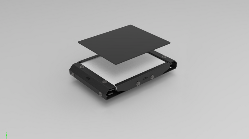 Boss Aluminium Starlink Mini Roof Rack Mount with white cover