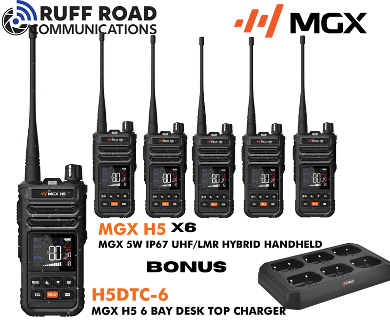 MGX H5 Bundle & H5DTC-6 Charger Bay
