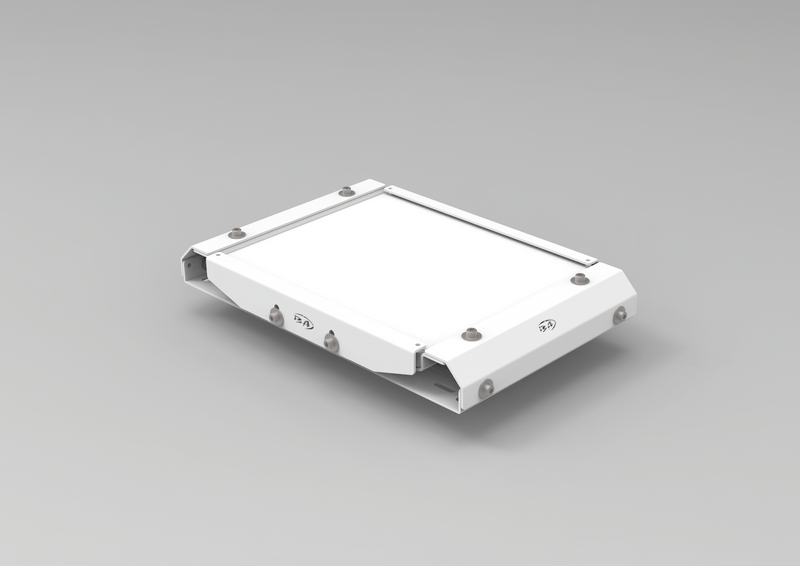 Boss Aluminium Starlink Mini Roof Rack Mount with white cover