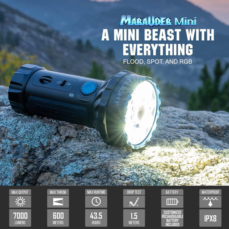 Olight Marauder Mini 7000 Lumens Torch Black